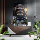 Darth Wader Brushed Aluminum Dibond Wall Art.